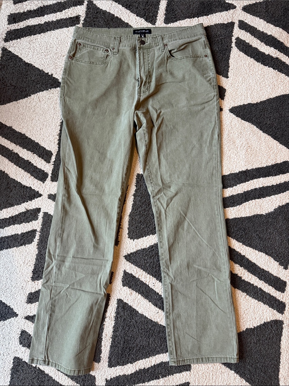 Lucky Brand Olive Green Men's Pants